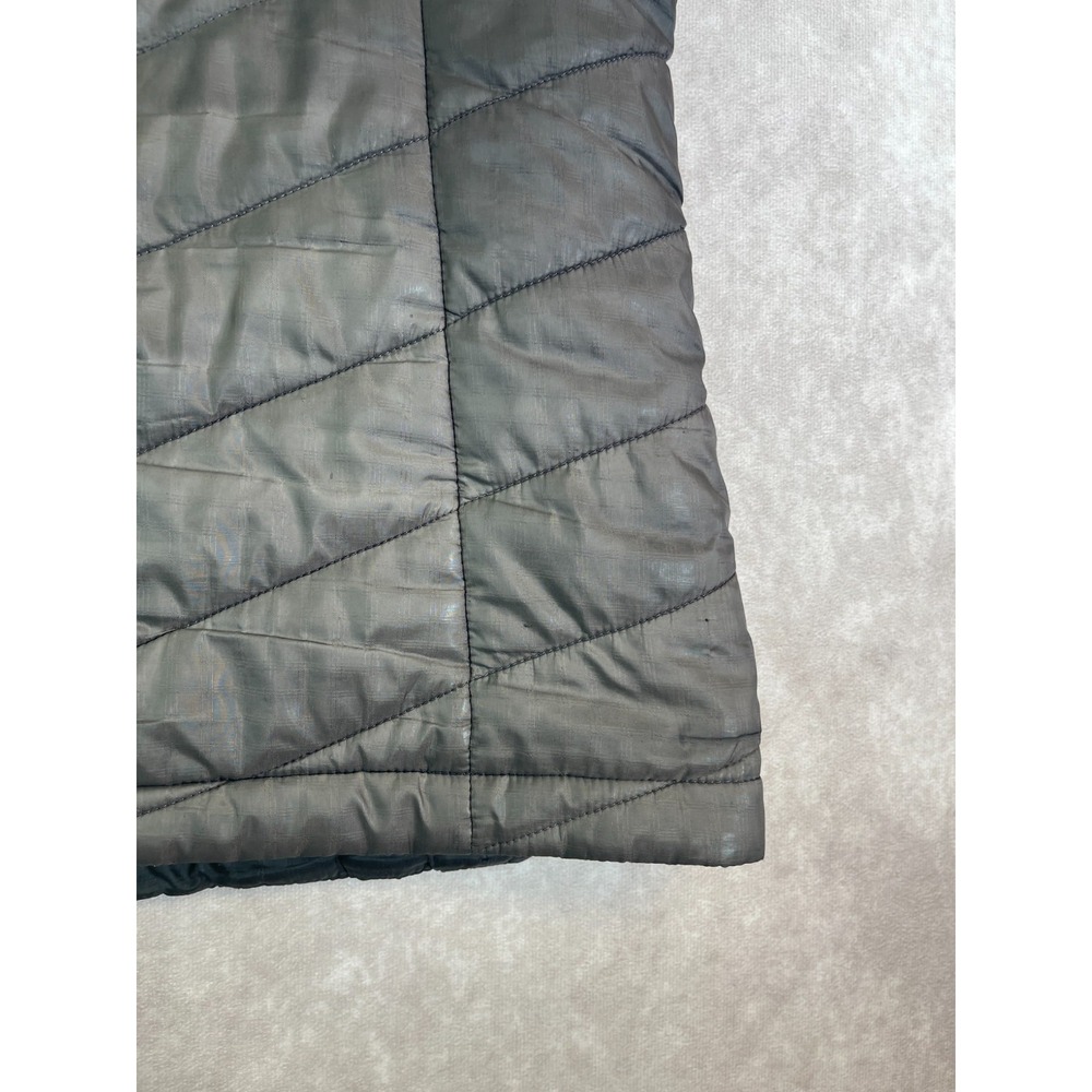 Columbia Down Vest Mens Medium Omni Heat Puffer Black Full Zip Up Hiking Outdoor - Picture 13 of 14